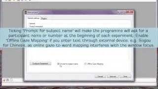 Translog II Tutorial: Creating a new project