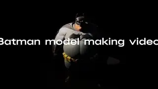 Subverting The Superhero Image! Hand-DrawnThe Making Process Of A Miniature Batman Model