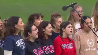 Saint Mary's Glee sings national anthem at SF Giants