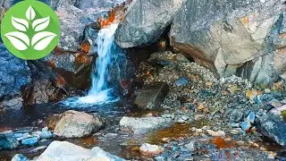 Rocky Waterfall. [10 hours] Streams Sounds (White Noise for Sleeping)