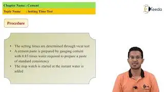 Setting Time Test