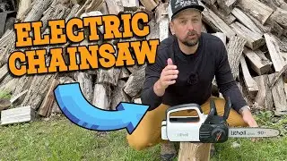 Litheli 12 Inch Battery Chainsaw Review | Cordless Electric Chainsaw Test & Demo