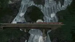 Dudhsagar Waterfall In Game SWR V1 Remastered Railworks Train Simulator Classic 2024