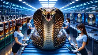 Inside a Modern Snake Wine Factory | How Cobra Wine Is Made (Full Process )