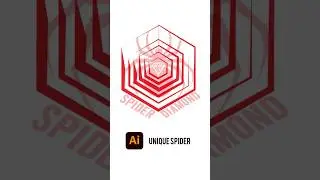Unique made ☝️ how to draw spider with diamond in illustrator?