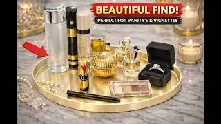 Amazon Pallet Unboxing | FREELOVE Gold Round Tray | Elegant Brass Home D&eacute;cor Find from LovleeGD.com