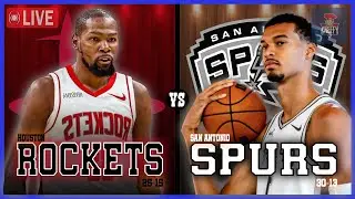 San Antonio Spurs VS Houston Rockets LIVE Commentary Scoreboard | PLUS Pre Game Coverage