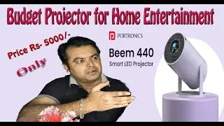 Распаковка и обзор смарт-светодиодного проектора Portronics Beem 440 с разрешением HD 720p // The...