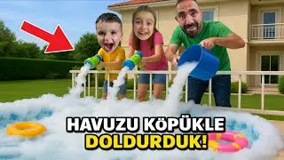 POYRAZ ELİF EVDE ORTALIK FENA KARIŞTI!!SU SAVAŞI ZAMANI!!