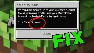 Как исправить ошибку с кодом DROWNED в Minecraft