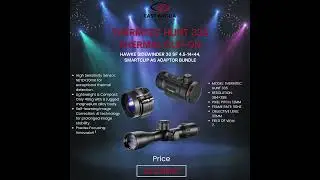 Thermtec Hunt 335 Thermal Clip On Hawke Sidewinder 30 SF 4.5-14&times;44, Smartclip AS Adaptor Bundle