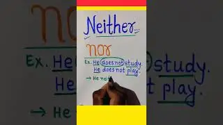 Neither nor #shorts #ssc