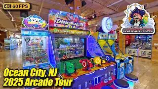 The NEW Playland's Castaway Cove Arcade, July 2025 arcade tour (Ocean City NJ), full 4K walkthrough