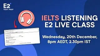 FREE IELTS Live Class - IELTS Listening - High Scoring Questions & Answers