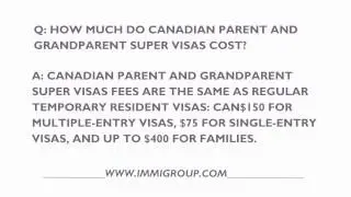 How Much Do Canadian Parent And Grandparent Super Visas Cost?