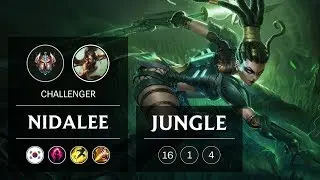 Nidalee Jungle vs Camille - KR Challenger Patch 8.24