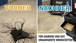 Ölflecken entfernen | Die mobile Recyclinglösung für Eure Werkstatt!