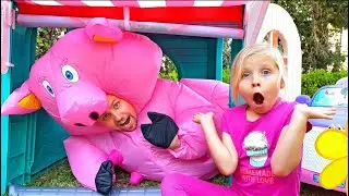 Why Did Dad Turn Into a Pig 🐷 AND an Alien 👽 Again?! | Funny Pretend Play with Alice & Eva
