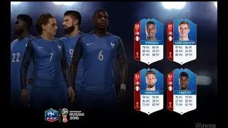FIFA 18 FRANCE WORLD CUP MODE RATINGS LEAKED!!! FRANCE FIFA 18 WORLD CUP RATINGS REVEAL!!!