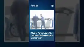 Alberto Fern&aacute;ndez emiti&oacute; su voto en las elecciones Legislativas 2025 #shorts
