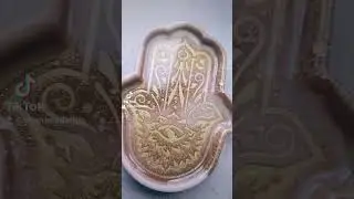 Bakje Steen Hamsa Roze Goud