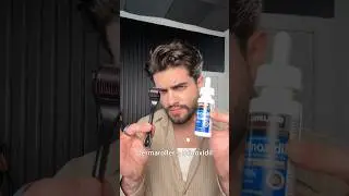 Dermaroller + Minoxidil para crescer barba 🔥