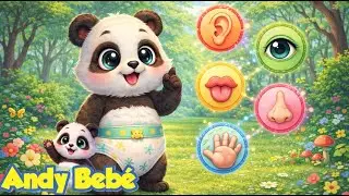 🌟 Andy Beb&eacute; Aprende los Sentidos 👶🐼 | Canciones Infantiles | Andy Panda en Espa&ntilde;ol