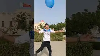 giant balloon 🎈 popping challenges 🤣🤪😜 #balloon #cow #challenges #tiktok #shorts