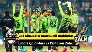 Peshawar zalmi vs Lahore qalandars ( short highlight ) psl semi final match highlight