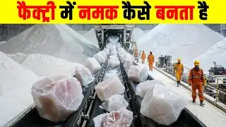 फैक्ट्री में नमक कैसे बनता है? Namak kaise banta hai? How Is Salt Made? Salt making factory