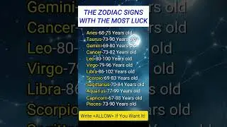 The Zodiac Signs With The Most Luck | Astrology Facts  #astrology