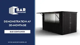 3D-Monteringsdemonstration af Bar Container