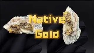 Chinese mineral specimen: Native Gold from Sichuan province, China.
