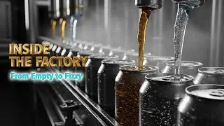 Watch Soda Cans Gas Up & Seal ⚡🍹 | Macro ASMR Factory Process