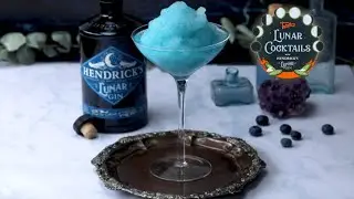 Once in a Blue Moon Slushie with HENDRICK'S LUNAR Gin ✨🌙