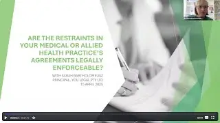 Are the restraints in your medical or allied health practice&rsquo;s agreements legally enforceable?