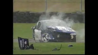 Nigel Mansell crash @ Donington 1993 #crash #ford #mondeo