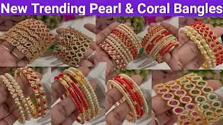 New Trending Pearl & Coral Bangles Collection | Free Shipping #wholesale #jewelry #tlobjewels 