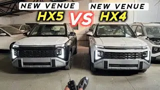 New Hyundai Venue HX4 VS HX5 Detailed Reverse 
