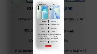 OnePlus Nord 2T 5G 🆚 Vivo V27 Detailed Comparison