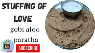 Stuffing of love gobi aloo paratha #viral #trending #food #youtube @Ashascookinginfo #subscribe 