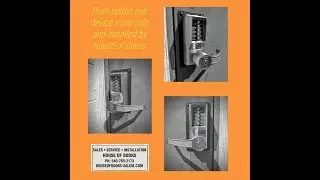 Push button exit device trim by House of Doors