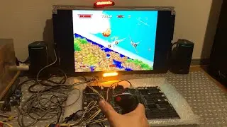 [アーケード基板]アフターバーナーⅡ用の自作改造コントローラーの取付方と動作確認2026年1月1日