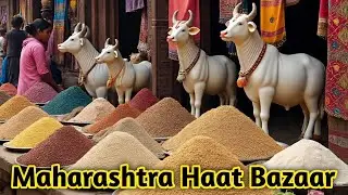 Karnataka Village Haat Bazaar Tour | अंकुरित अनाज, Local Products & Khillar Statues