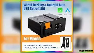 New Upgrade CarPlay Android Auto USB Hub OEM to modify Mazda 3 2 6 CX3 CX5 CX8 CX9 MX5 Original