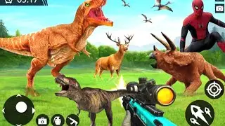 Wild Dinosaur Hunting Attack Android Gameplay- Dinosaur game -video game - gameplay