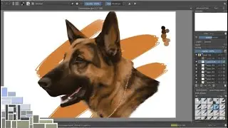 Drawing Diesel vom Burgimwald - Digital Sketch | Art Timelapse