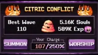 Legends of Idleon - Citric Conflict TD Wave 110 Beaten!