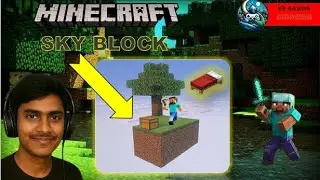 Minecraft Skyblock server and explore desert sky block 