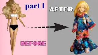 Barbie Doll Makeover | Before & After Transformation part 1 😝 |childhood memories 